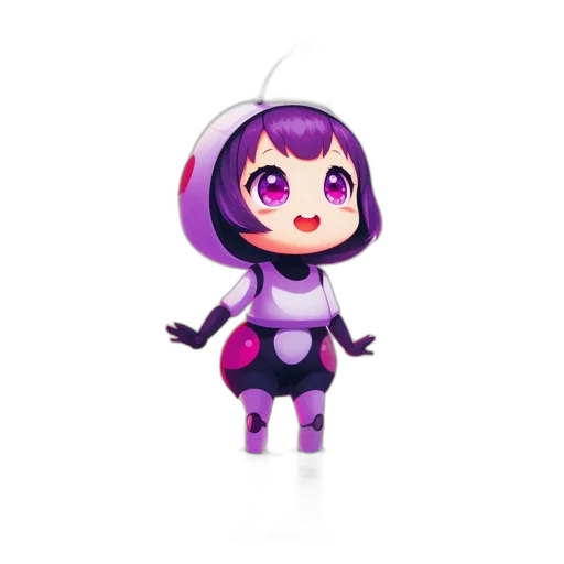 robot, creature, staff, 3d render transparent PNG cut-out