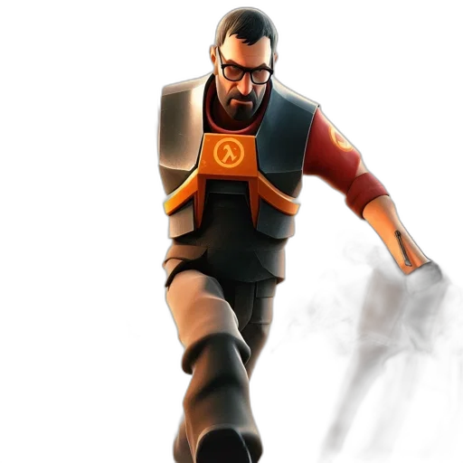 weapon, staff, robot, jacket transparent PNG cut-out