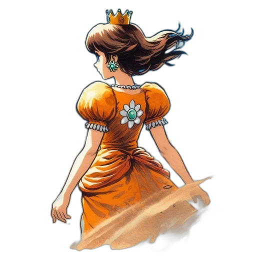 crown, dress, jewelry, staff transparent PNG cut-out