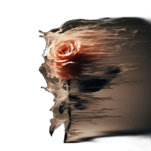 flower, mask, hair, face transparent PNG cut-out