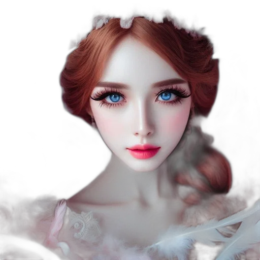 face, dress, mask, jewelry transparent PNG cut-out