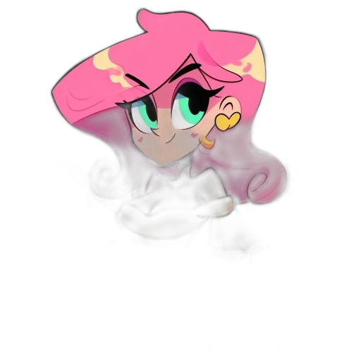 hat, staff, mask, creature transparent PNG cut-out