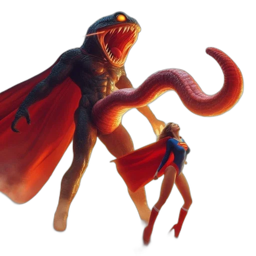creature, dragon, concept art, 3d render transparent PNG cut-out