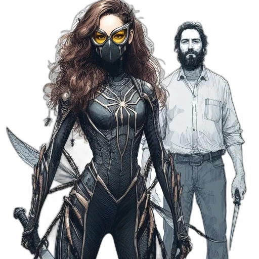 mask, comic book art, concept art, fantasy art transparent PNG cut-out