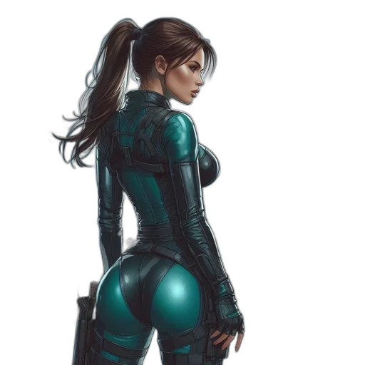 robot, dress, jacket, comic book art transparent PNG cut-out