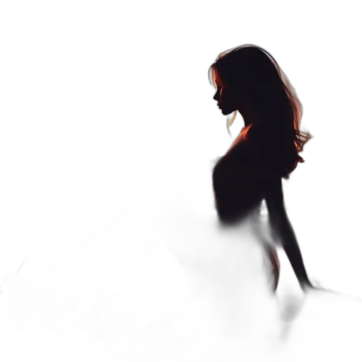 dress, hair, creature, concept art transparent PNG cut-out