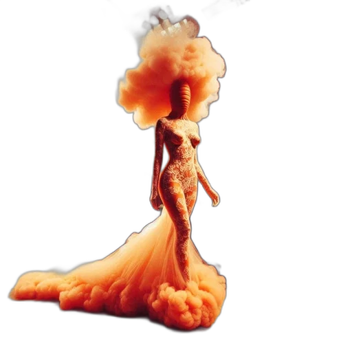 dress, hair, crown, creature transparent PNG cut-out