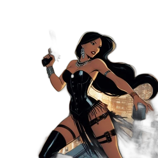 comic book art, concept art, fantasy art, cartoon transparent PNG cut-out