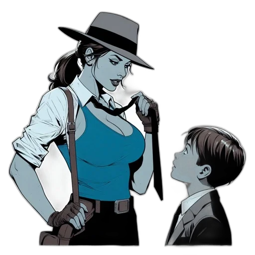 hat, comic book art, concept art, cartoon transparent PNG cut-out