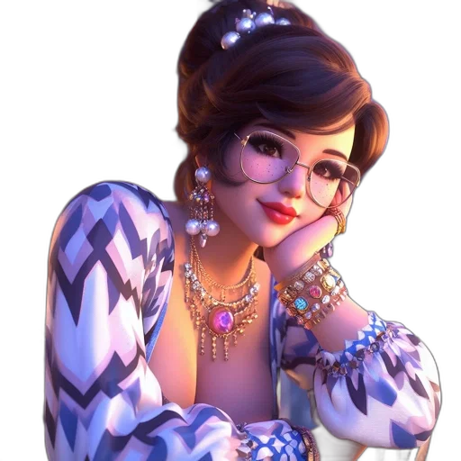 jewelry, dress, face, crown transparent PNG cut-out