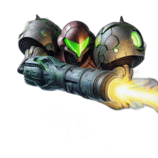 weapon, robot, mask, staff transparent PNG cut-out
