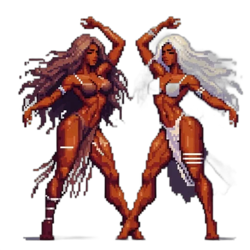 pixel art, concept art, comic book art, fantasy art transparent PNG cut-out