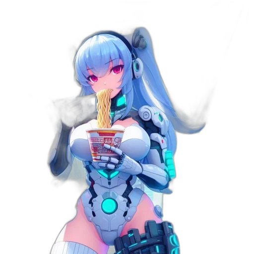 robot, food, weapon, staff transparent PNG cut-out