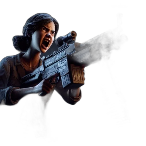weapon, concept art, 3d render, comic book art transparent PNG cut-out