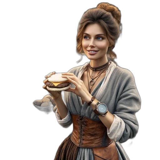 staff, jewelry, food, fantasy art transparent PNG cut-out