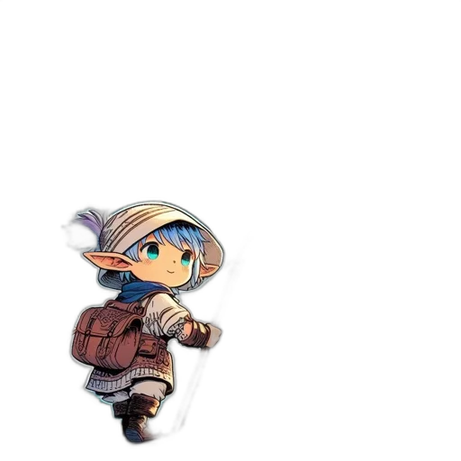 hat, weapon, dragon, staff transparent PNG cut-out