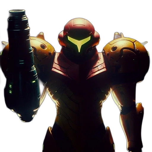robot, weapon, mask, staff transparent PNG cut-out