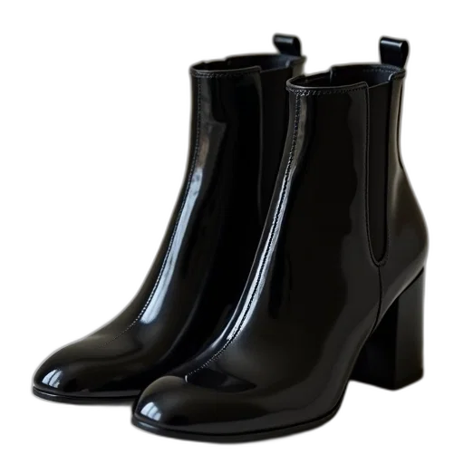 shoes, 3d render, 1465, patent transparent PNG cut-out
