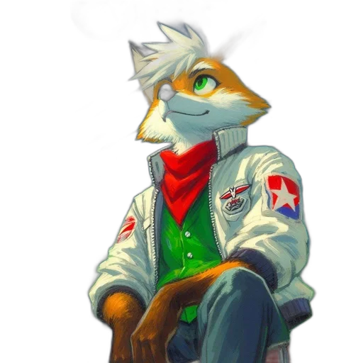 jacket, staff, dragon, robot transparent PNG cut-out