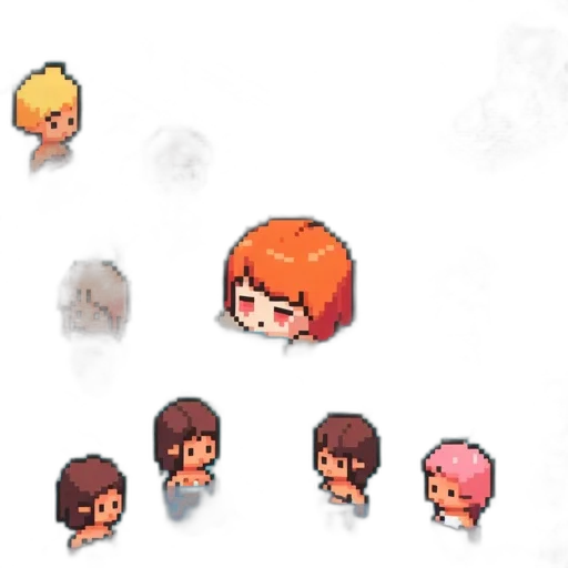pixel art, concept art, anime, fire transparent PNG cut-out