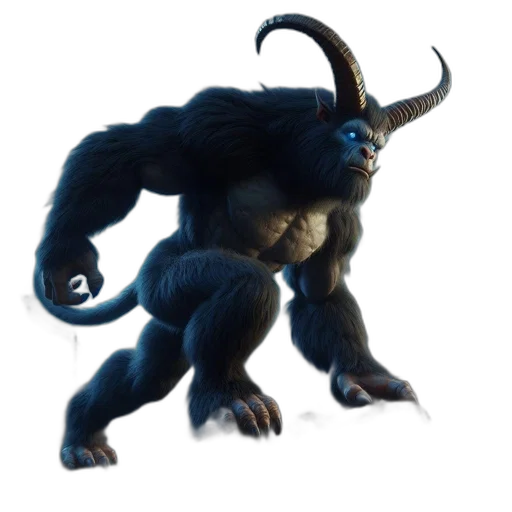 creature, animal, dragon, staff transparent PNG cut-out