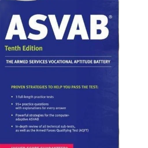 asvab, tenth, edition, book transparent PNG cut-out