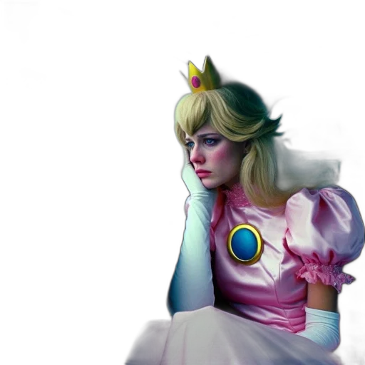 crown, dress, face, concept art transparent PNG cut-out