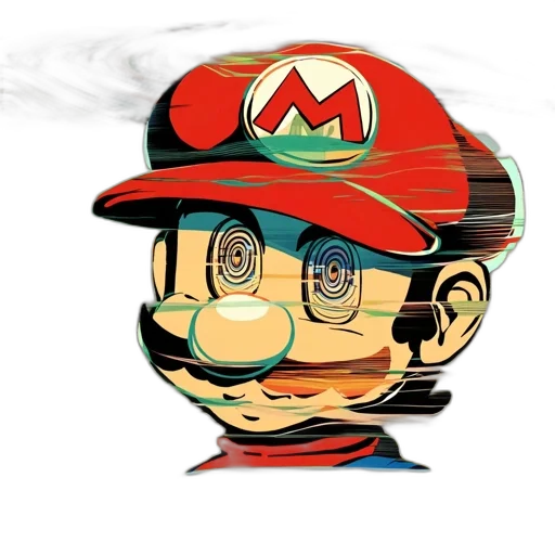mask, hat, face, pixel art transparent PNG cut-out
