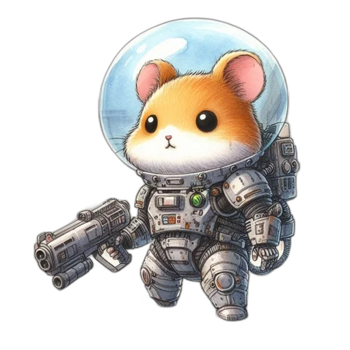 weapon, staff, robot, animal transparent PNG cut-out