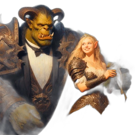 concept art, fantasy art, 3d render, photorealistic transparent PNG cut-out