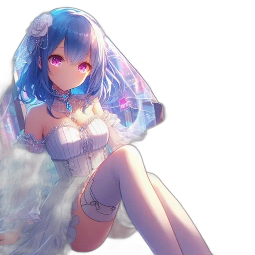 dress, crown, robot, flower transparent PNG cut-out