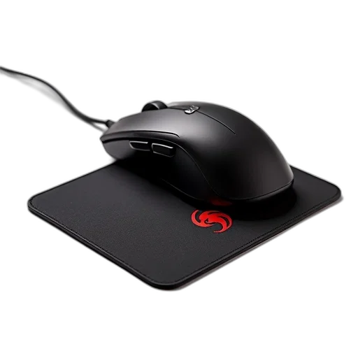 3d render, black, ergonomic, computer transparent PNG cut-out