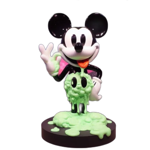 3d render, mickey, mouse, statue transparent PNG cut-out