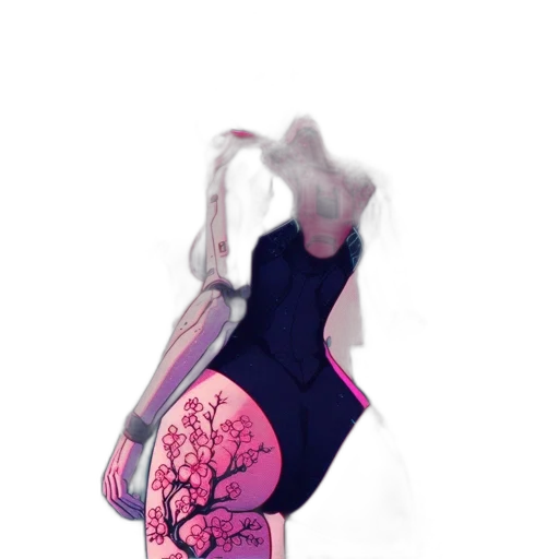 dress, tree, flower, creature transparent PNG cut-out