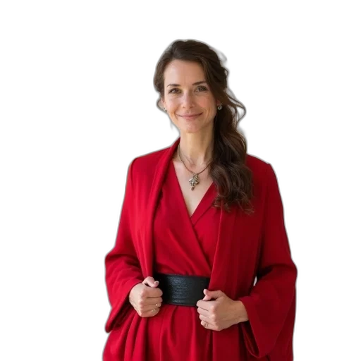 staff, dress, jacket, jewelry transparent PNG cut-out