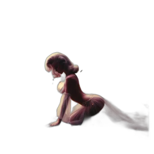 creature, dress, hair, robot transparent PNG cut-out