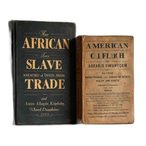 two, books, african, slave transparent PNG cut-out