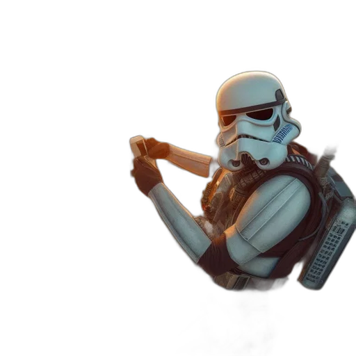 robot, weapon, staff, concept art transparent PNG cut-out