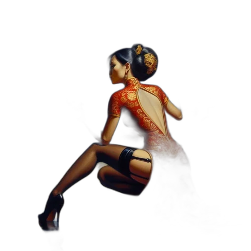 dress, staff, robot, mask transparent PNG cut-out