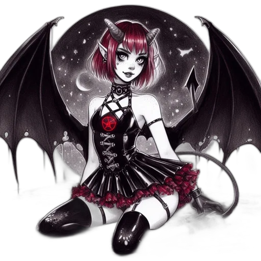 dragon, creature, staff, dress transparent PNG cut-out