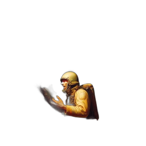robot, staff, weapon, jacket transparent PNG cut-out