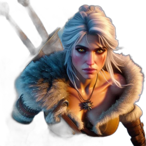 face, fantasy art, concept art, comic book art transparent PNG cut-out