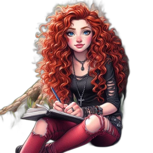 hair, fantasy art, cartoon, concept art transparent PNG cut-out