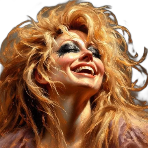hair, face, photorealistic, oil painting transparent PNG cut-out