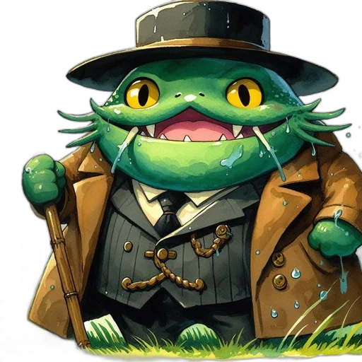 staff, hat, animal, jacket transparent PNG cut-out