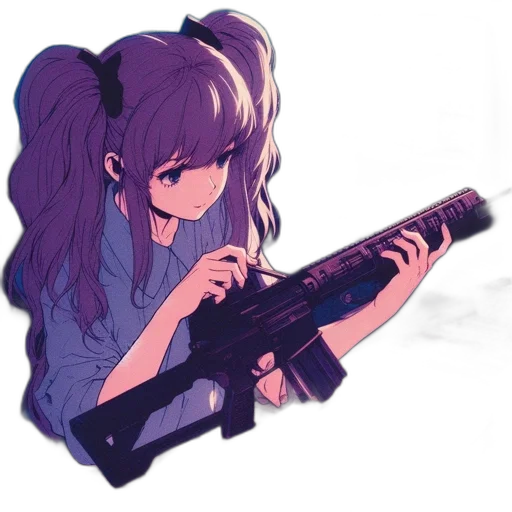 weapon, hair, staff, sword transparent PNG cut-out