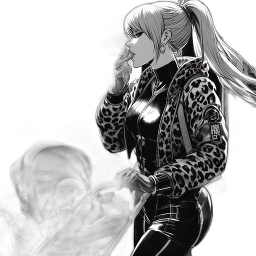 jacket, comic book art, concept art, cyberpunk transparent PNG cut-out