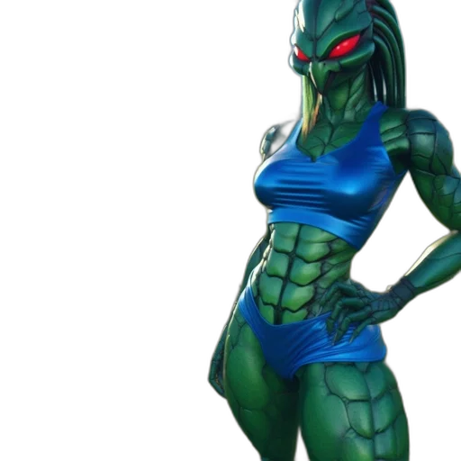 creature, dress, concept art, 3d render transparent PNG cut-out