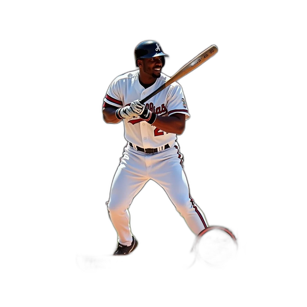 photorealistic, 3d render, baseball, card transparent PNG cut-out