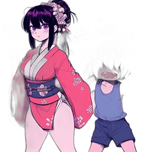 staff, creature, dress, weapon transparent PNG cut-out